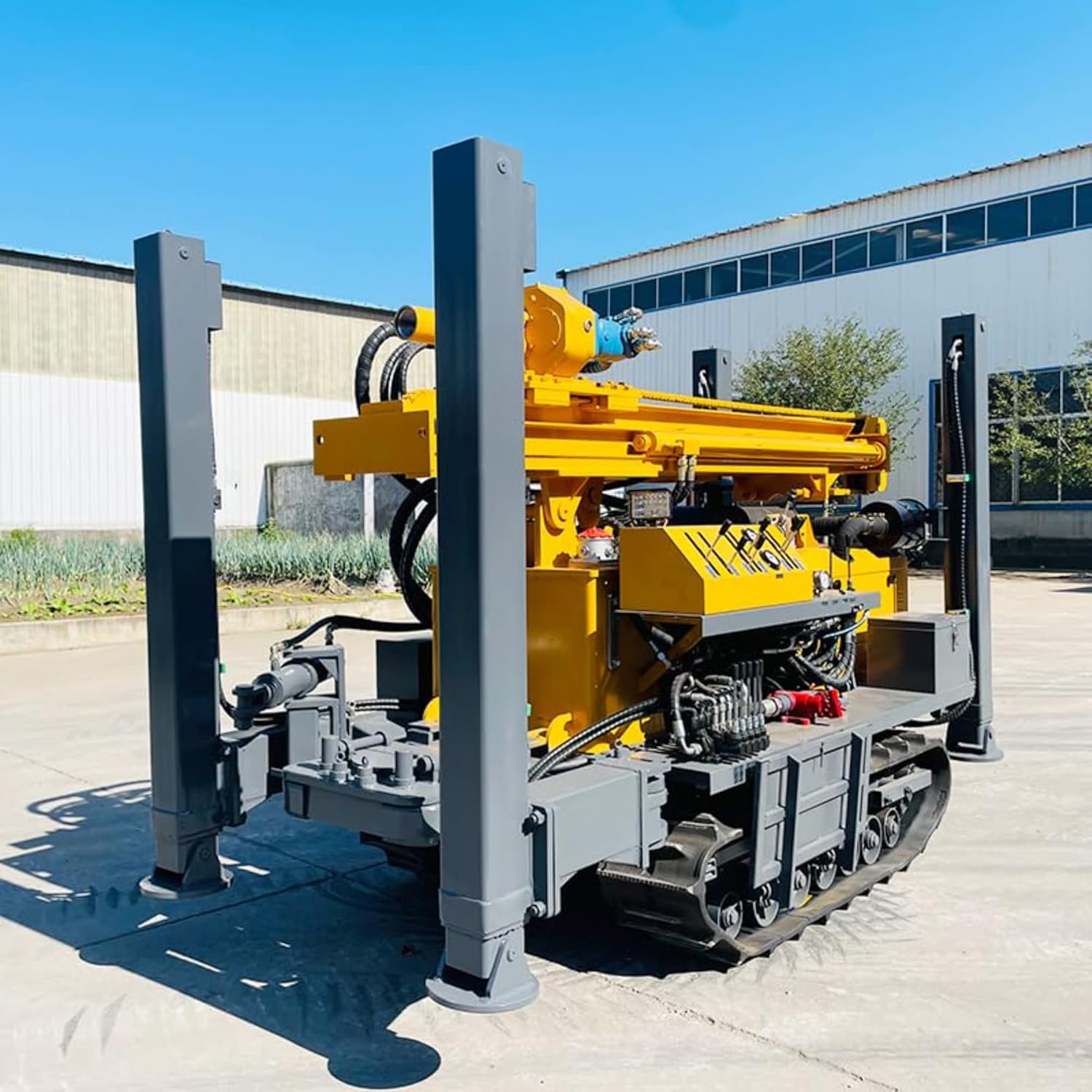 hydraulic water well drilling rig review,should I buy a hydraulic drilling rig,hydraulic drilling rig vs DTH,water well drilling rig pros cons,hydraulic drilling rig worth buying,best borehole drilling equipment unboxing and complete package contents