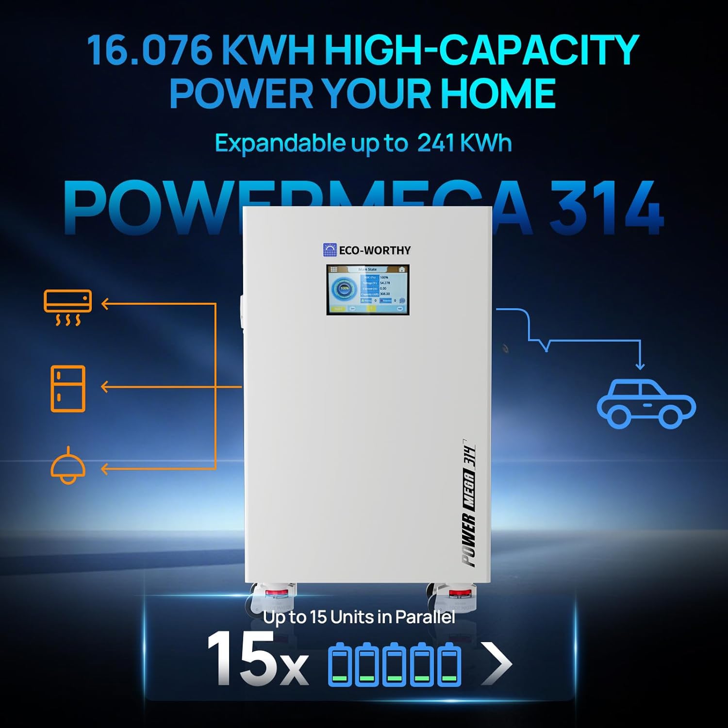 Step-by-step guide for ECO-WORTHY Powermega 48V 314Ah review,ECO-WORTHY 48V battery pros cons,should I buy Powermega battery,48V 314Ah LiFePO4 vs alternatives,ECO-WORTHY Powermega worth buying,best 48V home backup battery - complete tutorial