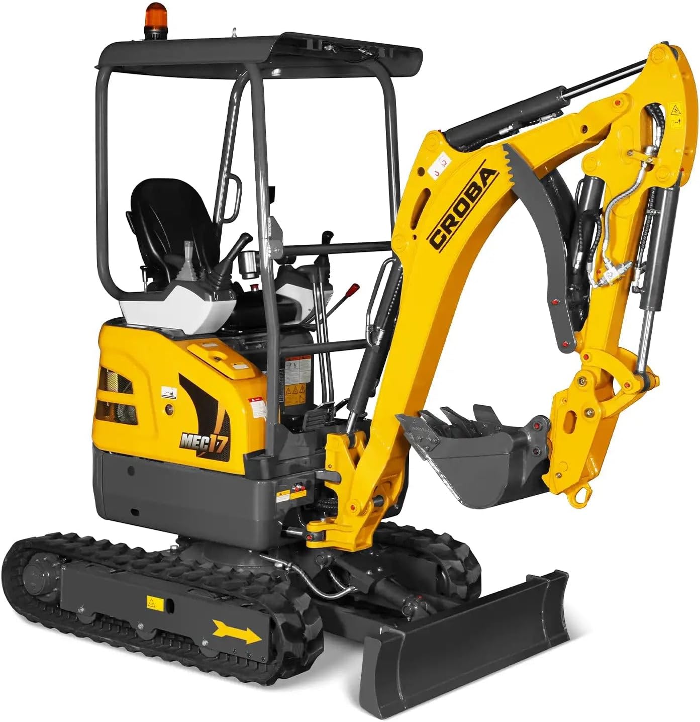 Step-by-step guide for using the MechMaxx MEC17 mini excavator with Kubota D902 engine