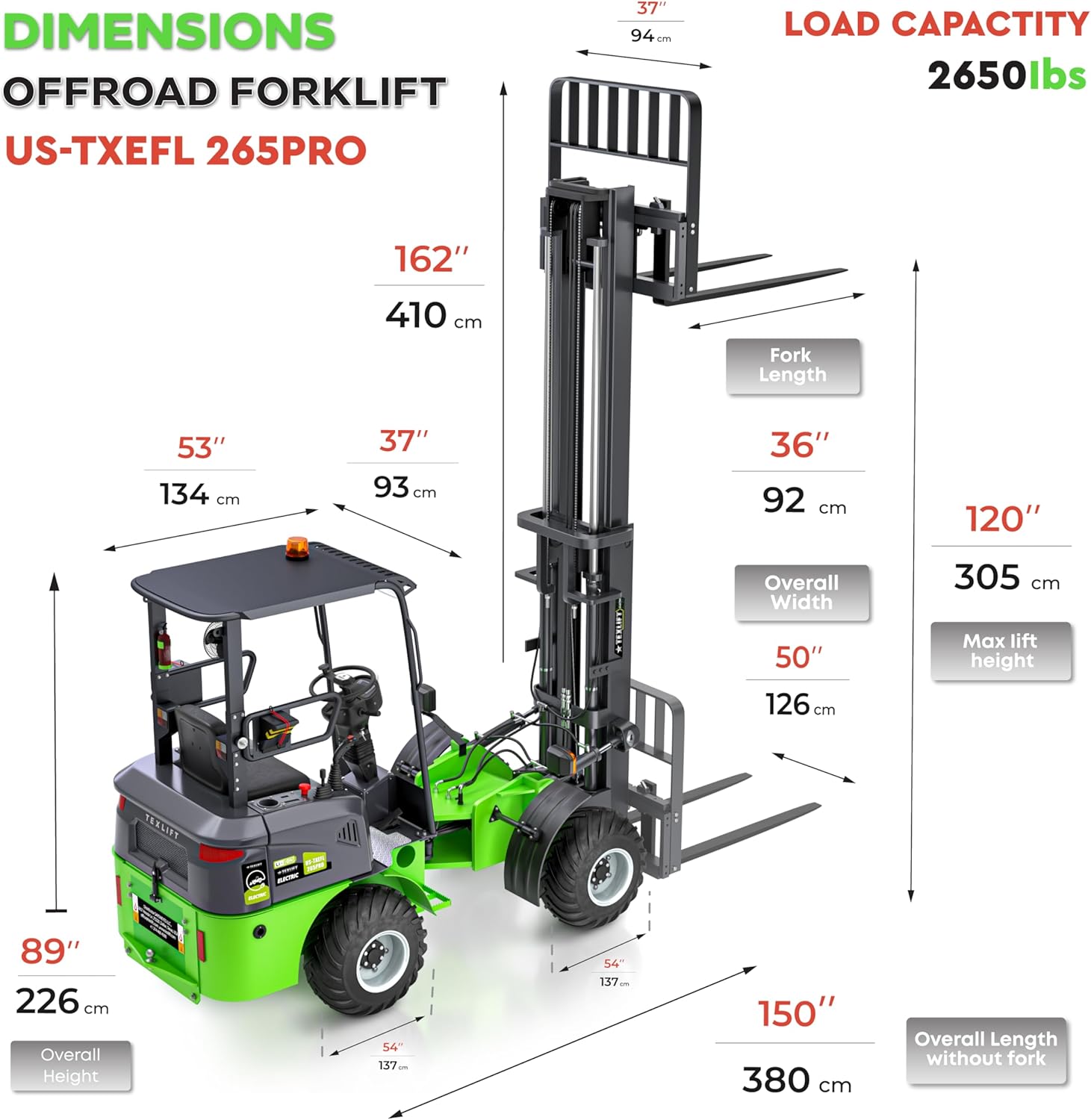 TEXLIFT all terrain electric forklift review,best off road electric forklift,TEXLIFT 4wd forklift pros cons,lithium battery forklift worth buying,industrial material handling electric lift truck,2650 lb capacity outdoor forklift unboxing and complete package contents