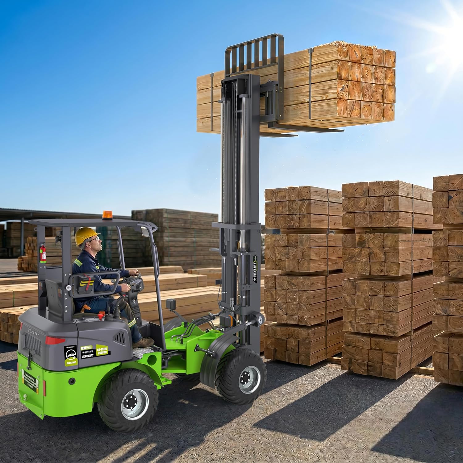 Step-by-step guide for TEXLIFT all terrain electric forklift review,best off road electric forklift,TEXLIFT 4wd forklift pros cons,lithium battery forklift worth buying,industrial material handling electric lift truck,2650 lb capacity outdoor forklift - complete tutorial
