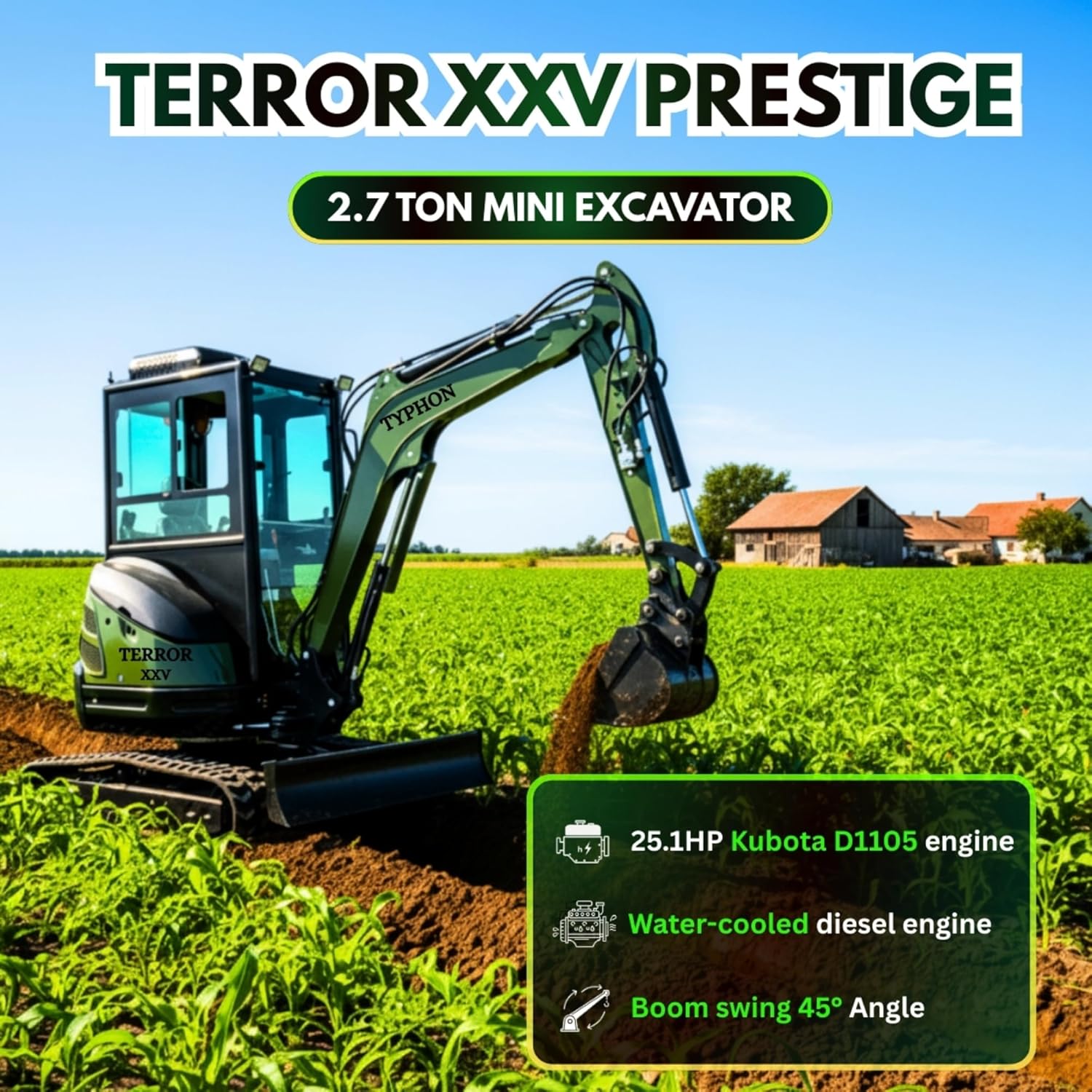 Step-by-step guide for TYPHON TERROR XXV mini excavator review,should I buy TYPHON TERROR XXV,TYPHON TERROR XXV vs alternatives,TYPHON TERROR XXV pros cons,best 2.7-ton mini excavator,TYPHON TERROR XXV worth buying - complete tutorial