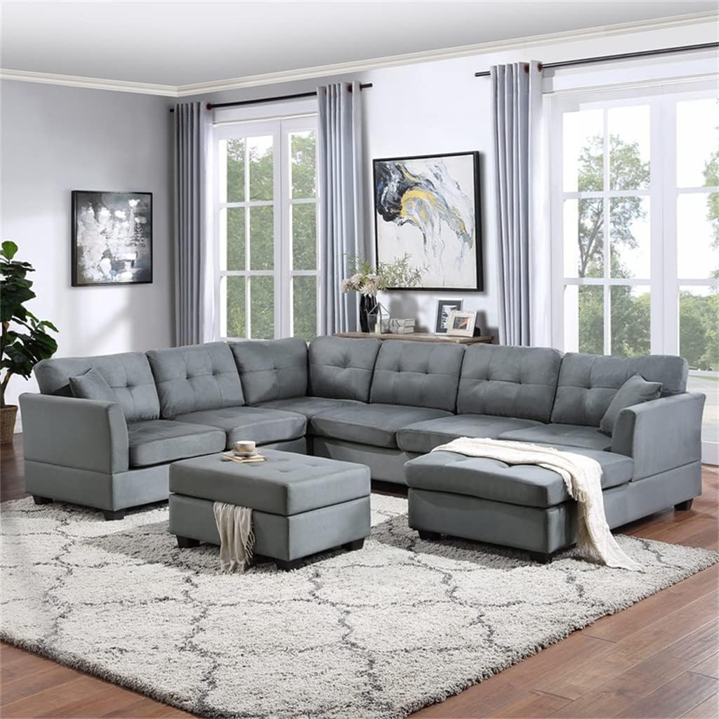 U-Style upholstery sectional sofa review,U-Style sectional sofa review and rating,is U-Style sectional sofa worth buying,U-Style sectional sofa review pros cons,U-Style sofa review honest opinion,U-Style upholstery sofa review verdict unboxing and complete package contents