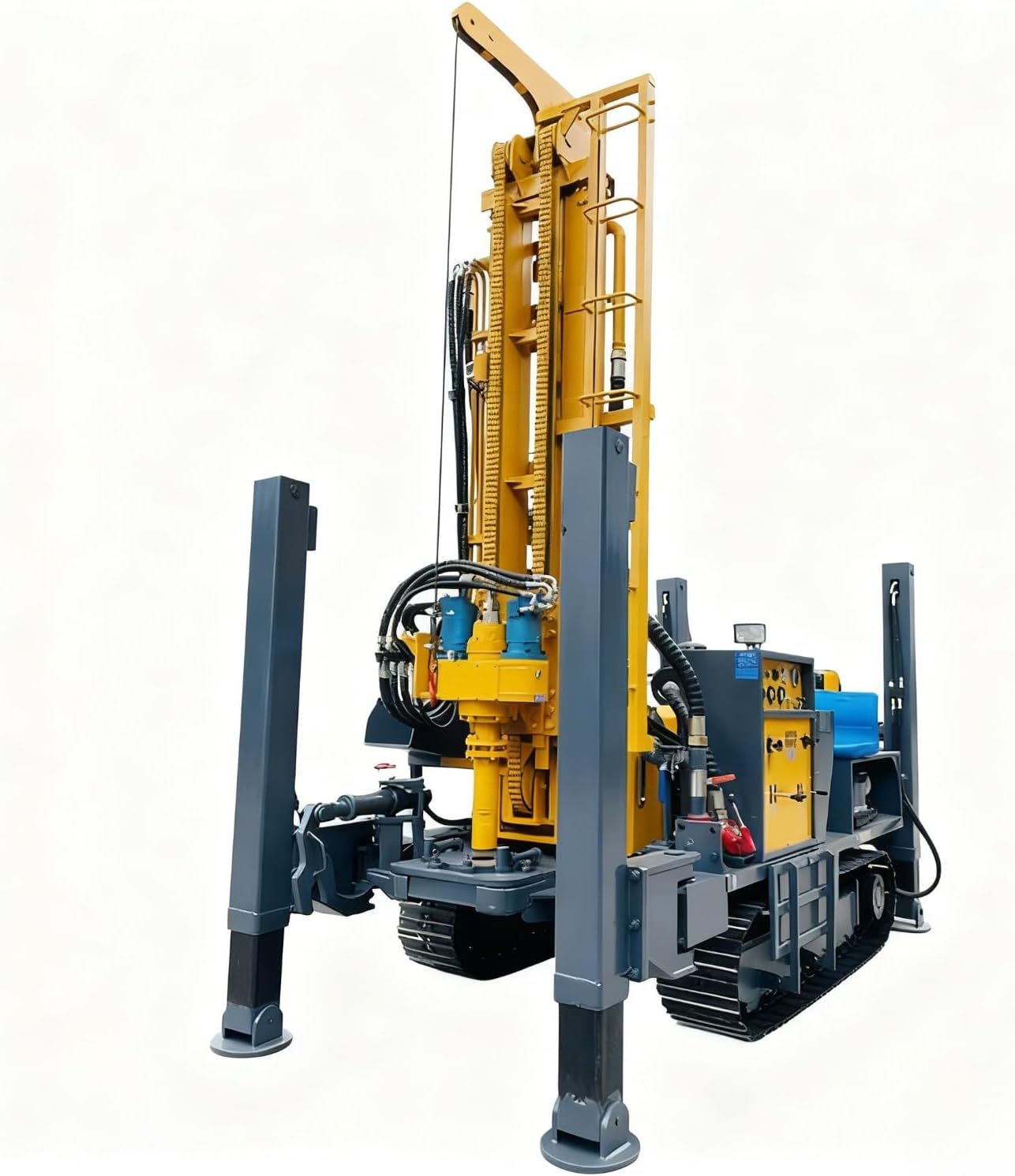 dual power water air drilling rig,hydraulic water air drill rig for wells,best tracked drilling rig for geothermal,should I buy a dual power drilling rig,dual power drilling rig pros cons,agricultural well drilling rig customizable - detailed features and technical specifications