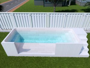Image 1 of fiberglass swimming pool pros cons