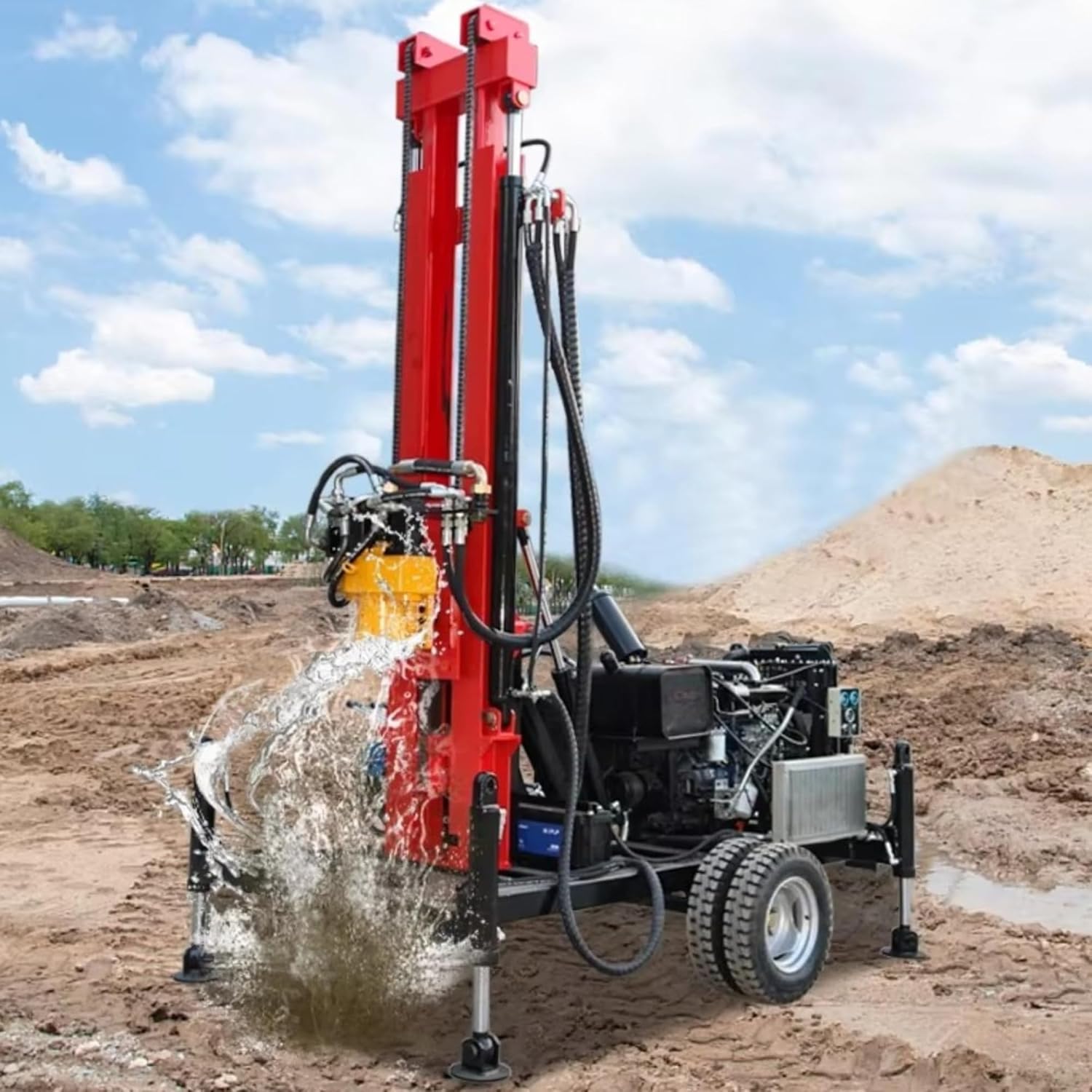 hydraulic water well drilling rig,hydraulic well drilling rig review,compact borehole drilling machine pros cons,should I buy a hydraulic water well drill,best all-terrain well drilling equipment,hydraulic rig vs alternatives - detailed features and technical specifications
