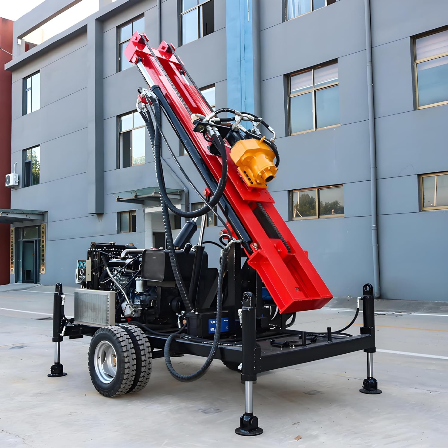 hydraulic water well drilling rig,hydraulic well drilling rig review,compact borehole drilling machine pros cons,should I buy a hydraulic water well drill,best all-terrain well drilling equipment,hydraulic rig vs alternatives unboxing and complete package contents