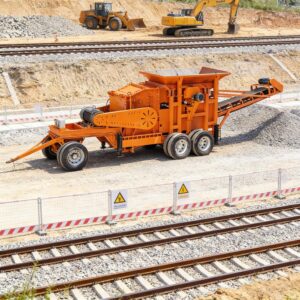 Image 1 of mobile jaw crusher heavy equipment