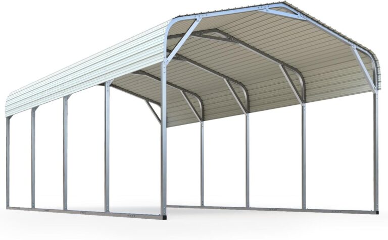 Quictent 12x20 Metal Carport Review: Honest Pros & Cons 8 Image 1 of Quictent 12x20 metal carport review